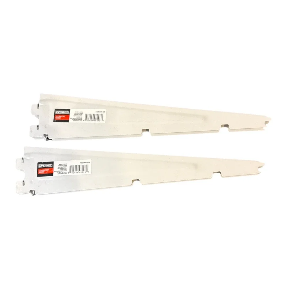 Set of 2-‎ Everbilt Heavy Duty Support Bracket Metal White 12